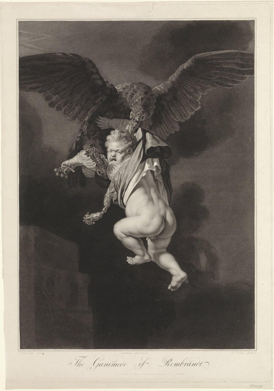 Jupiter och Ganymedes av Antoine Cardon