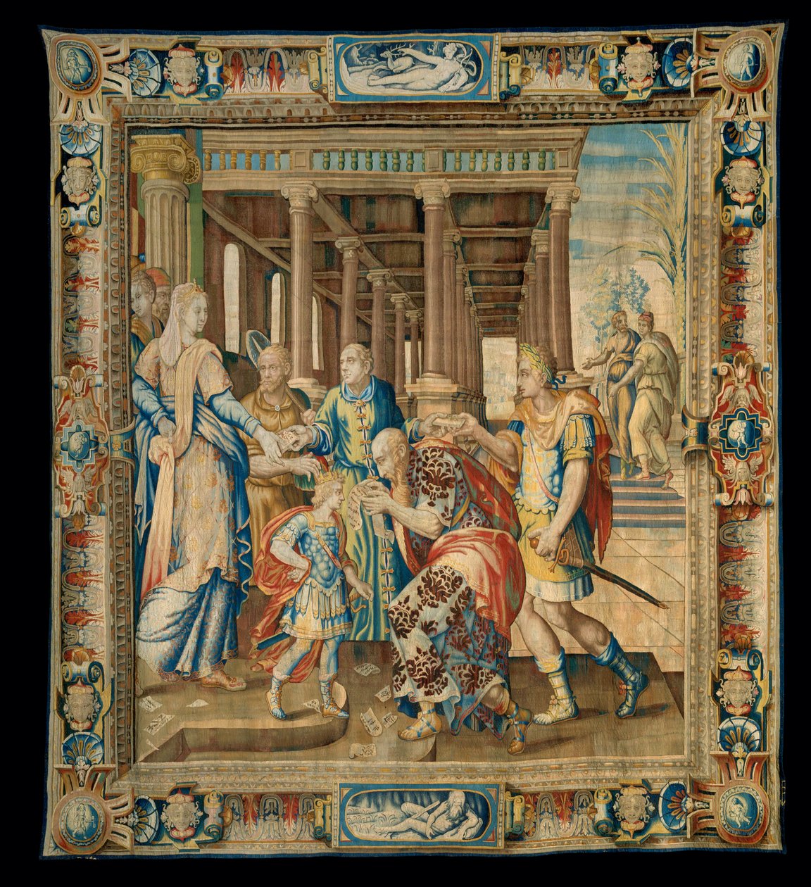 Gobeläng " Artemisias historia ", Paris ... av Antoine Caron