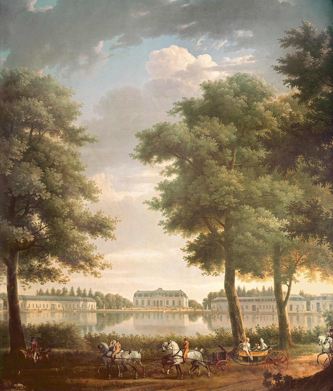 Benrath Castle, 1806 av Antoine Charles Horace Vernet