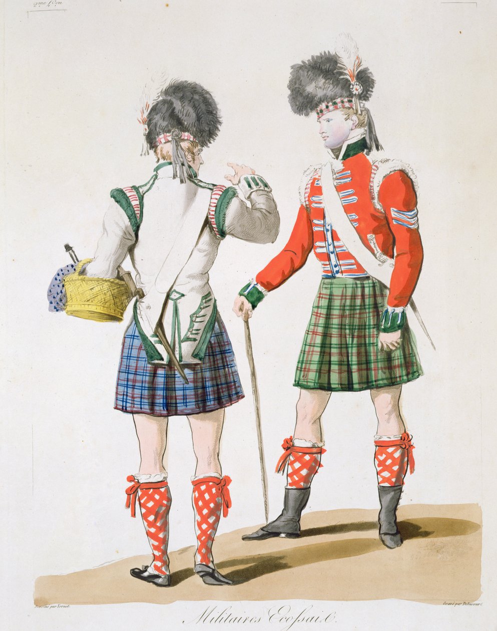 Skotska soldater av Antoine Charles Horace Vernet