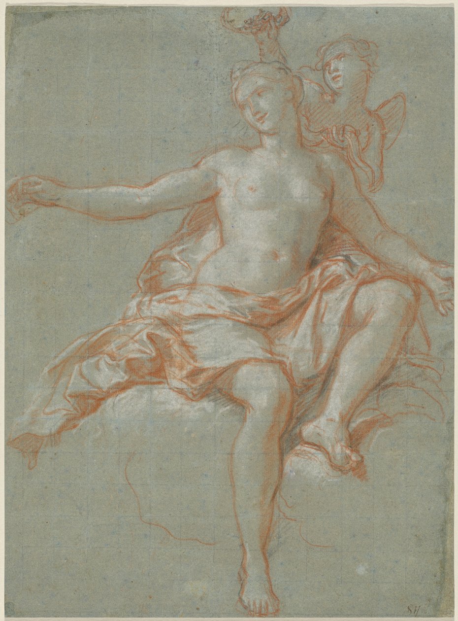 Amor stjäl Venus blomsterkrona av Antoine Coypel