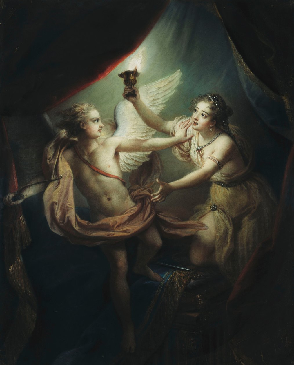 Amor överger Psyche, 1736 av Antoine Coypel