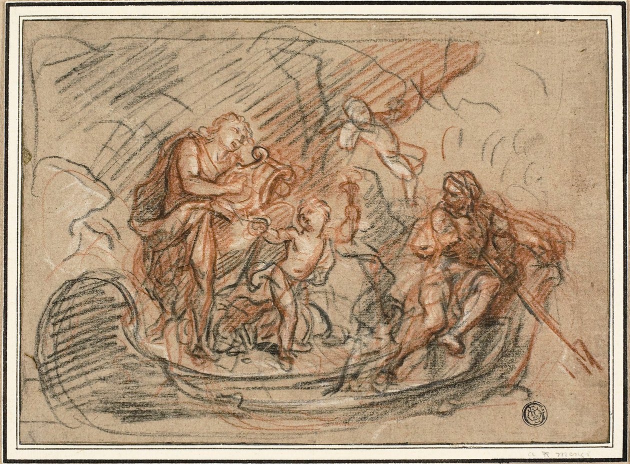 Orpheus vid floden Styx av Antoine Coypel