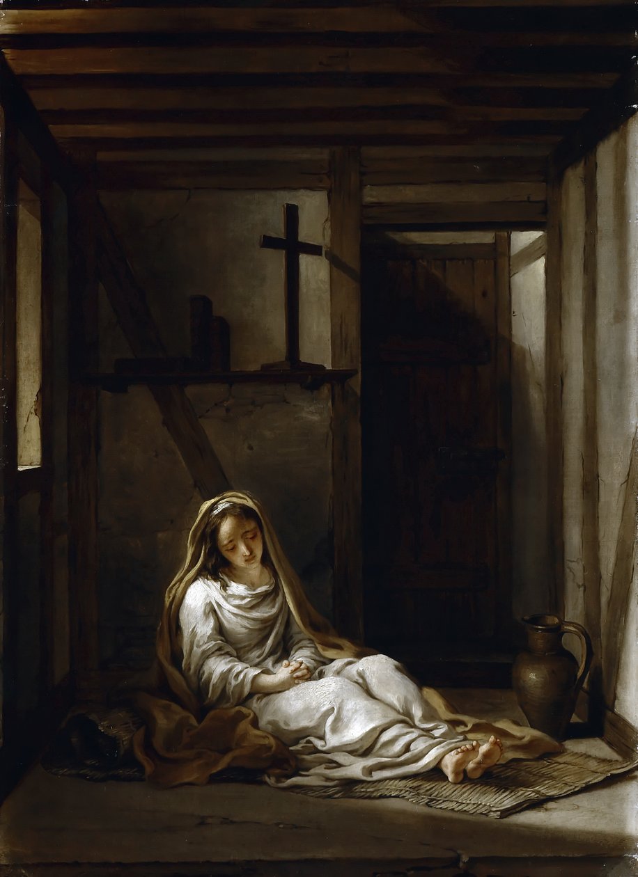 Saint Thaïs i hennes cell av Antoine Coypel