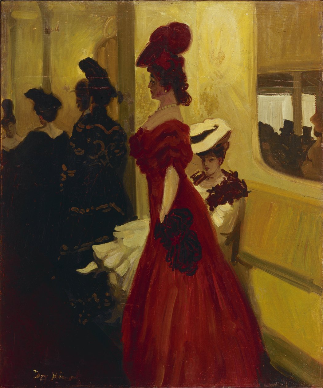Theatre Box Spectatress, 1906 av Antoine Guillaume Minartz