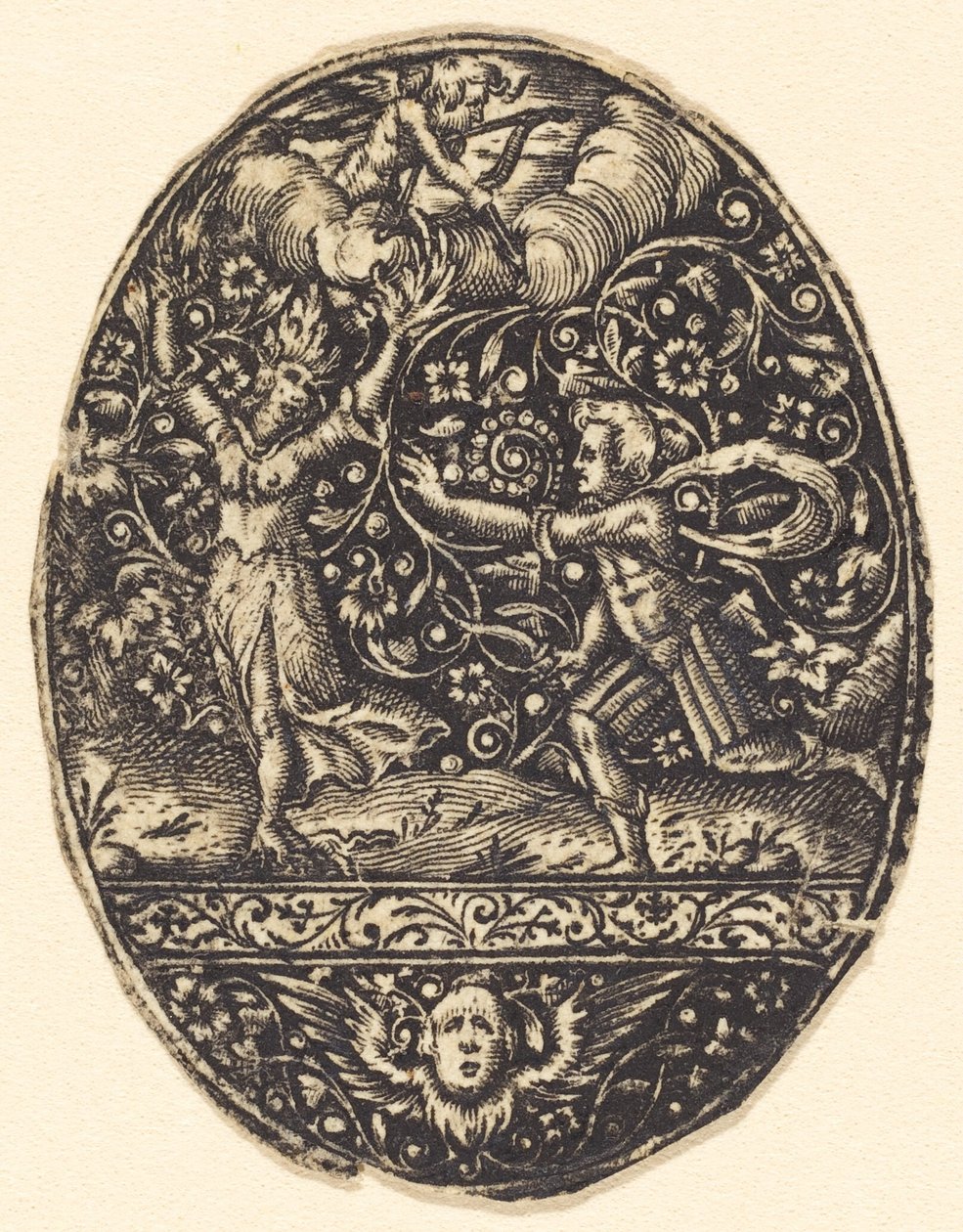 Apollo och Daphne av Antoine Jacquard