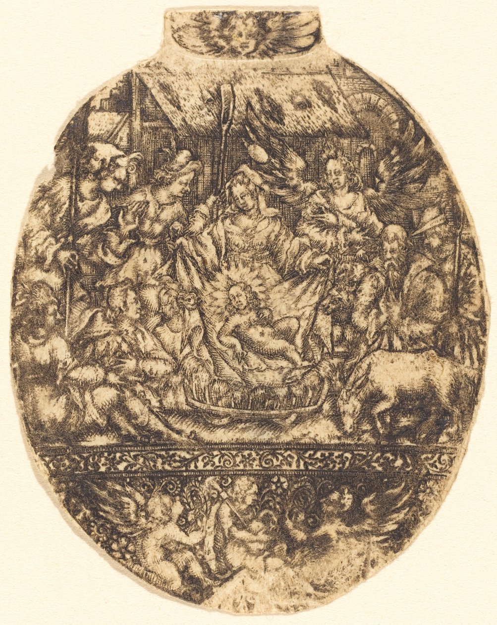 Tillbedjan av herdarna av Antoine Jacquard