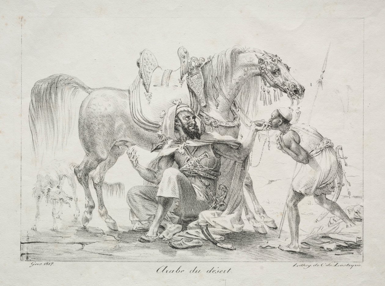 Arab av öknen, 1817. av Antoine Jean Gros