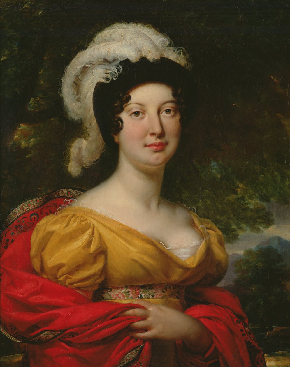 Porträtt av marskalk Lannes hustru av Antoine Jean Gros