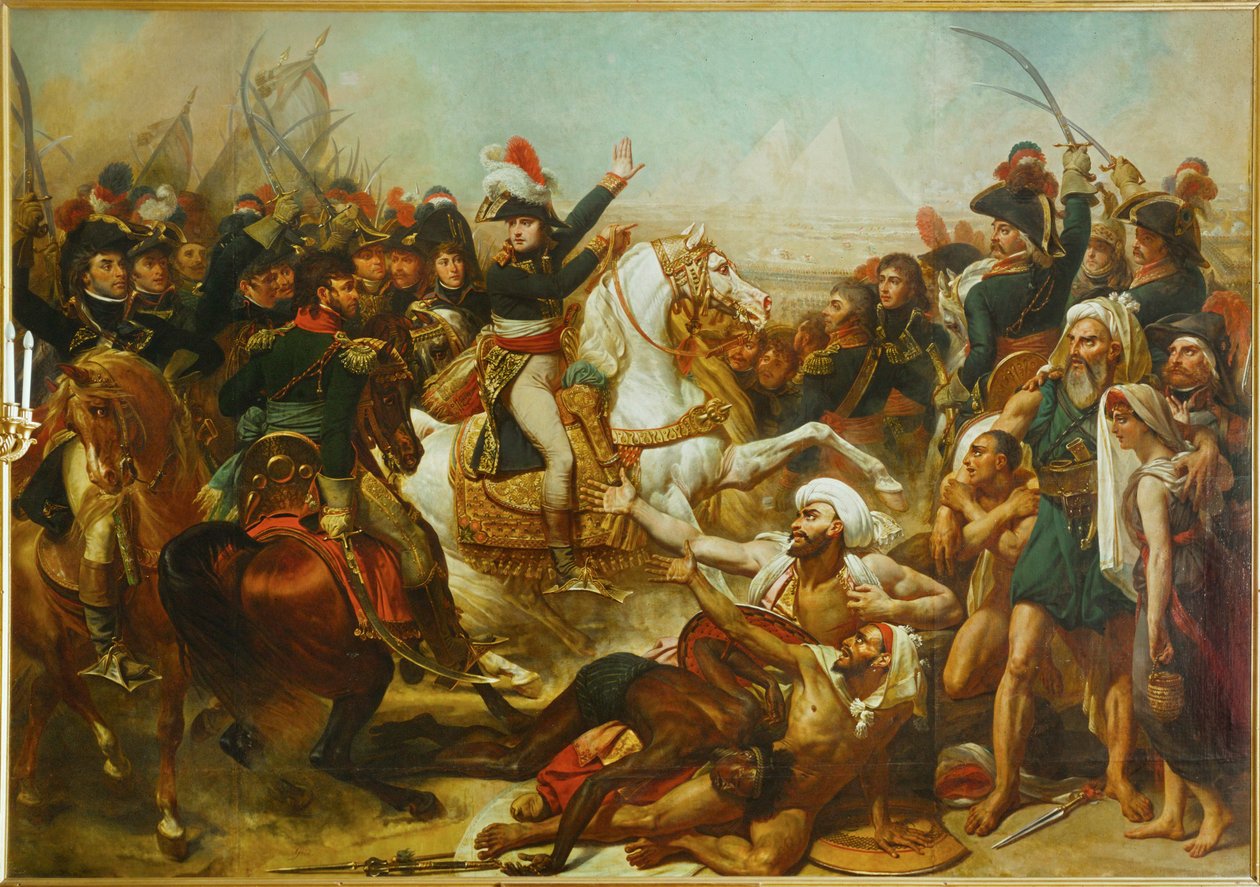 Slaget om pyramiderna... av Antoine Jean Gros