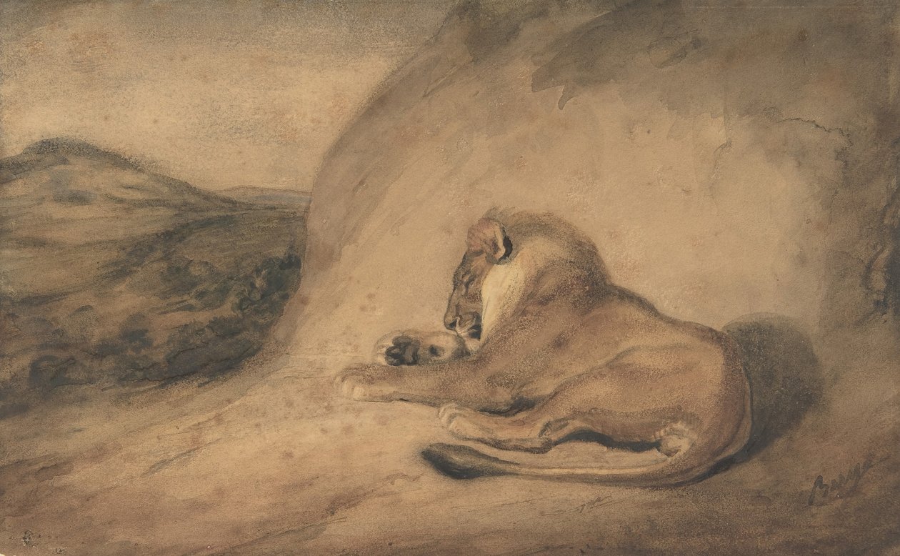 Lejonhvilar, 1810-75. av Antoine Louis Barye