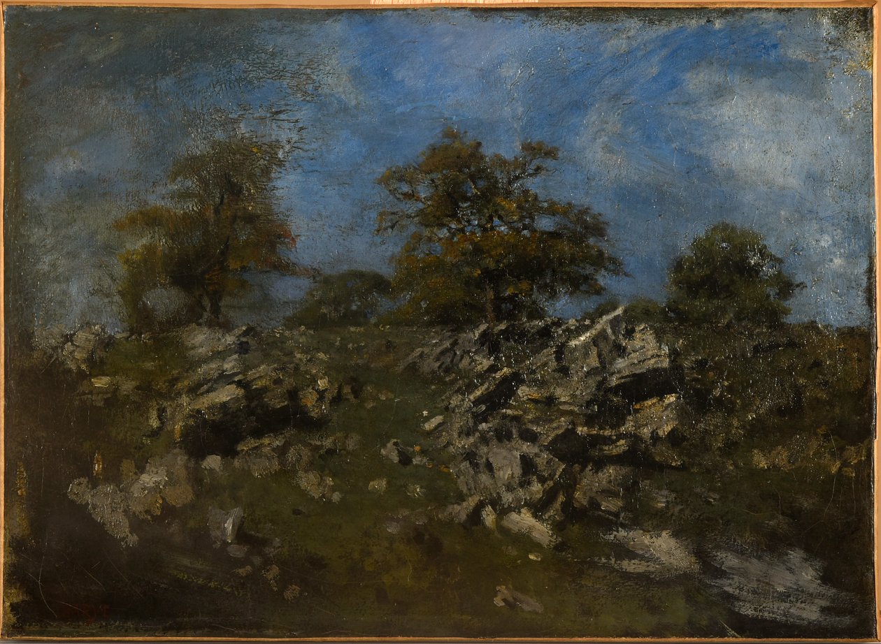 Landskap med sten av Antoine Louis Barye