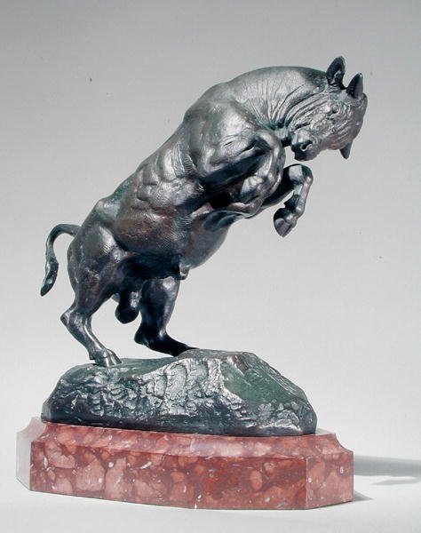 Uppfödning av tjur av Antoine Louis Barye