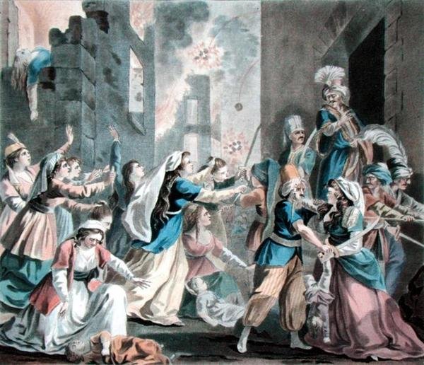 Bombande av Alger av Antoine Louis Francois (after) Sergent Marceau