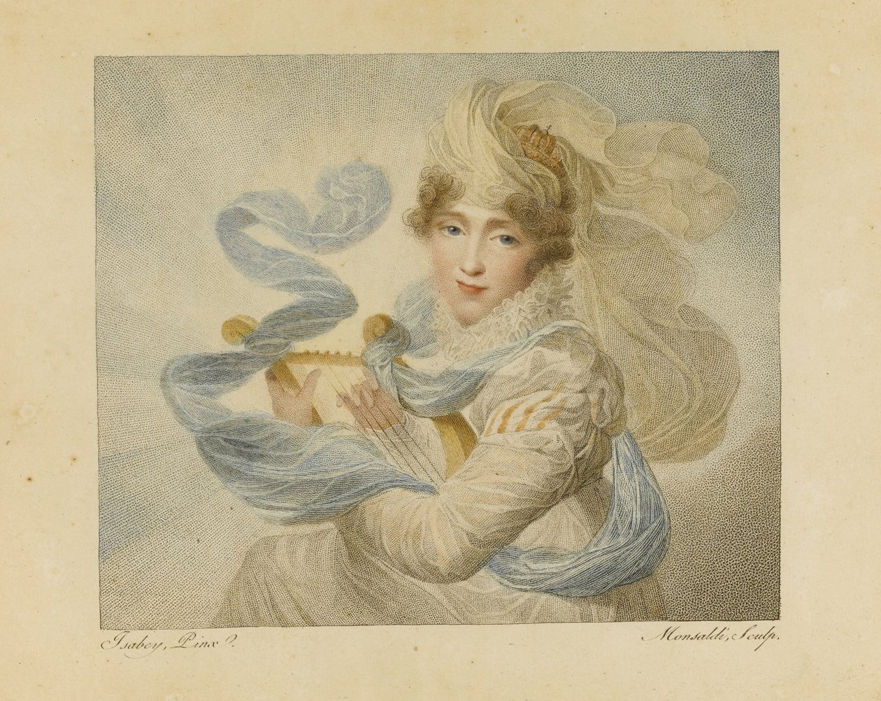 Hortense de Beauharnais av Antoine Maxime Monsaldi