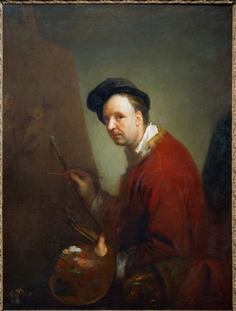 Nicolas Vleughels, målare... av Antoine Pesne