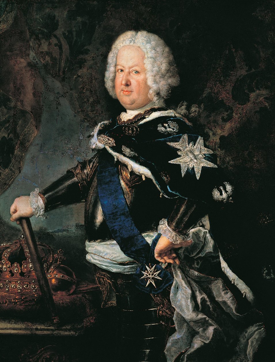 Porträtt av Stanislaw I Leszczynski (Lviv av Antoine Pesne