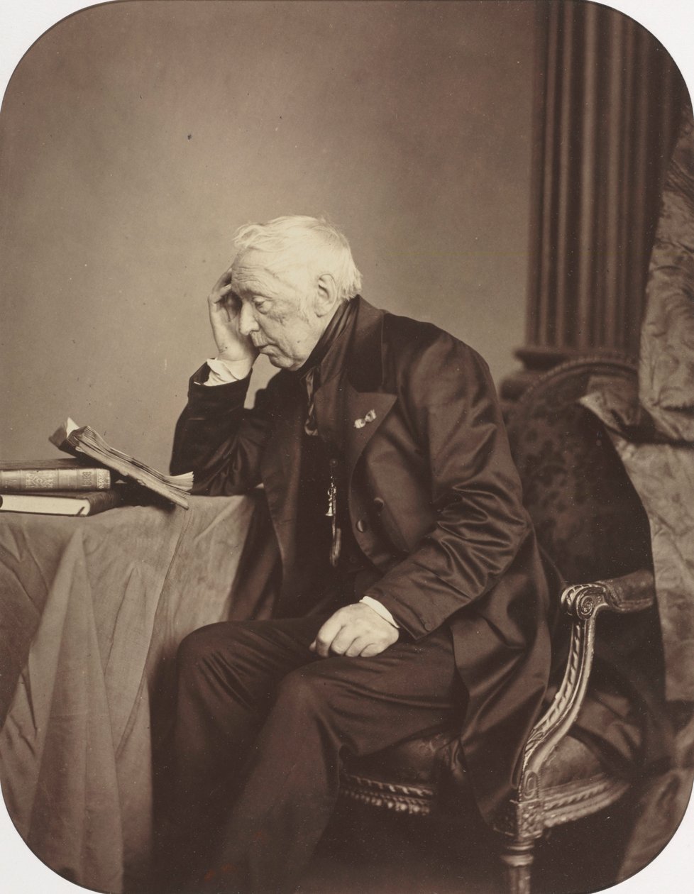 Okänd manlig Sitter, ca. 1860. av Antoine Samuel Adam Salomon