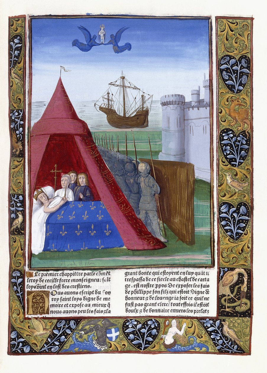 St. Louis död i Kartago, 1493 av Antoine Verard