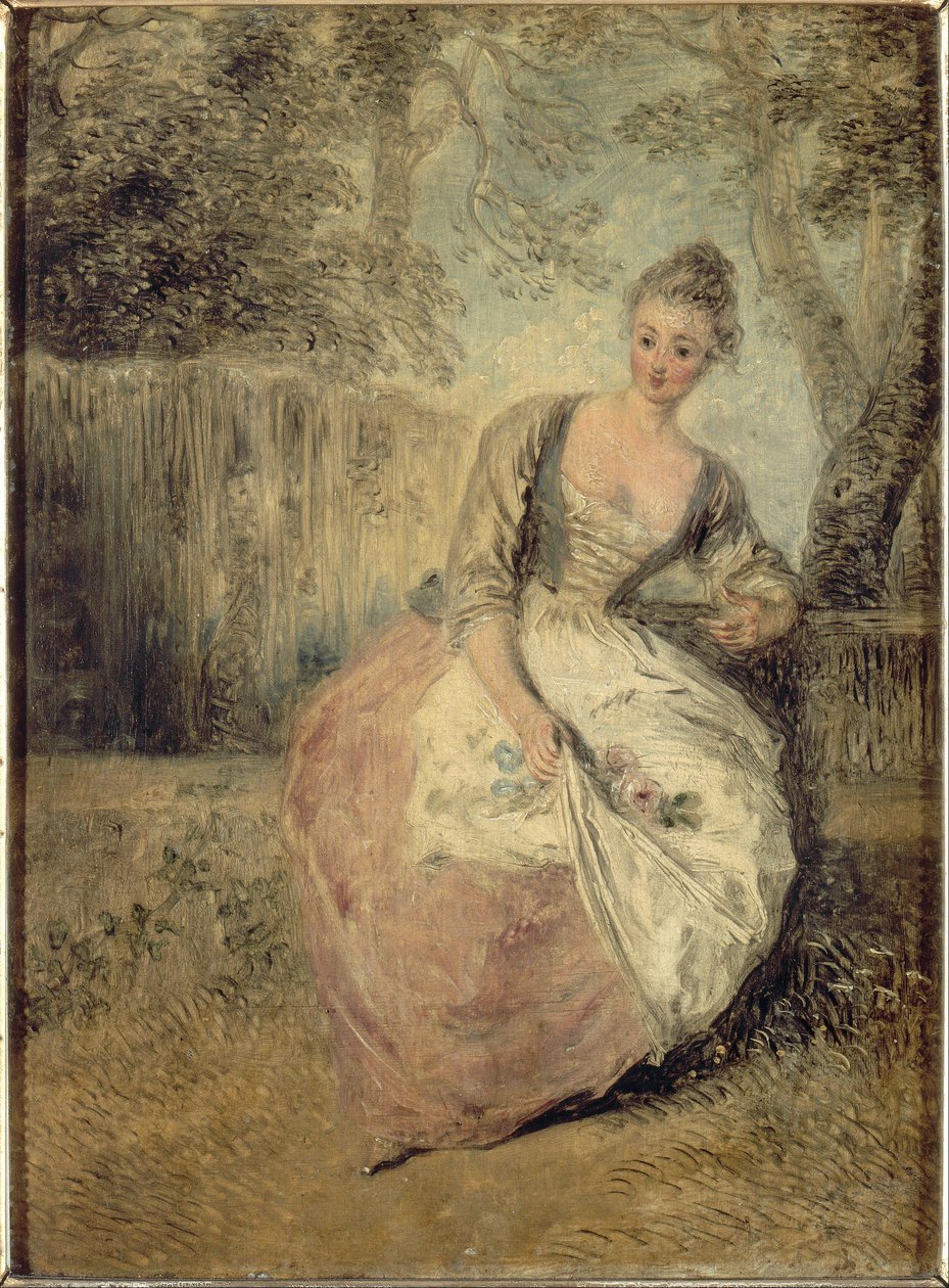 Den oroliga älskaren av Antoine Watteau