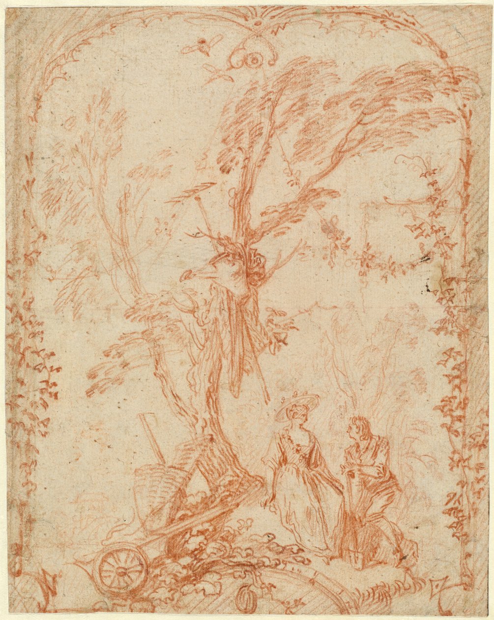 Den galna trädgårdsmästaren av Antoine Watteau