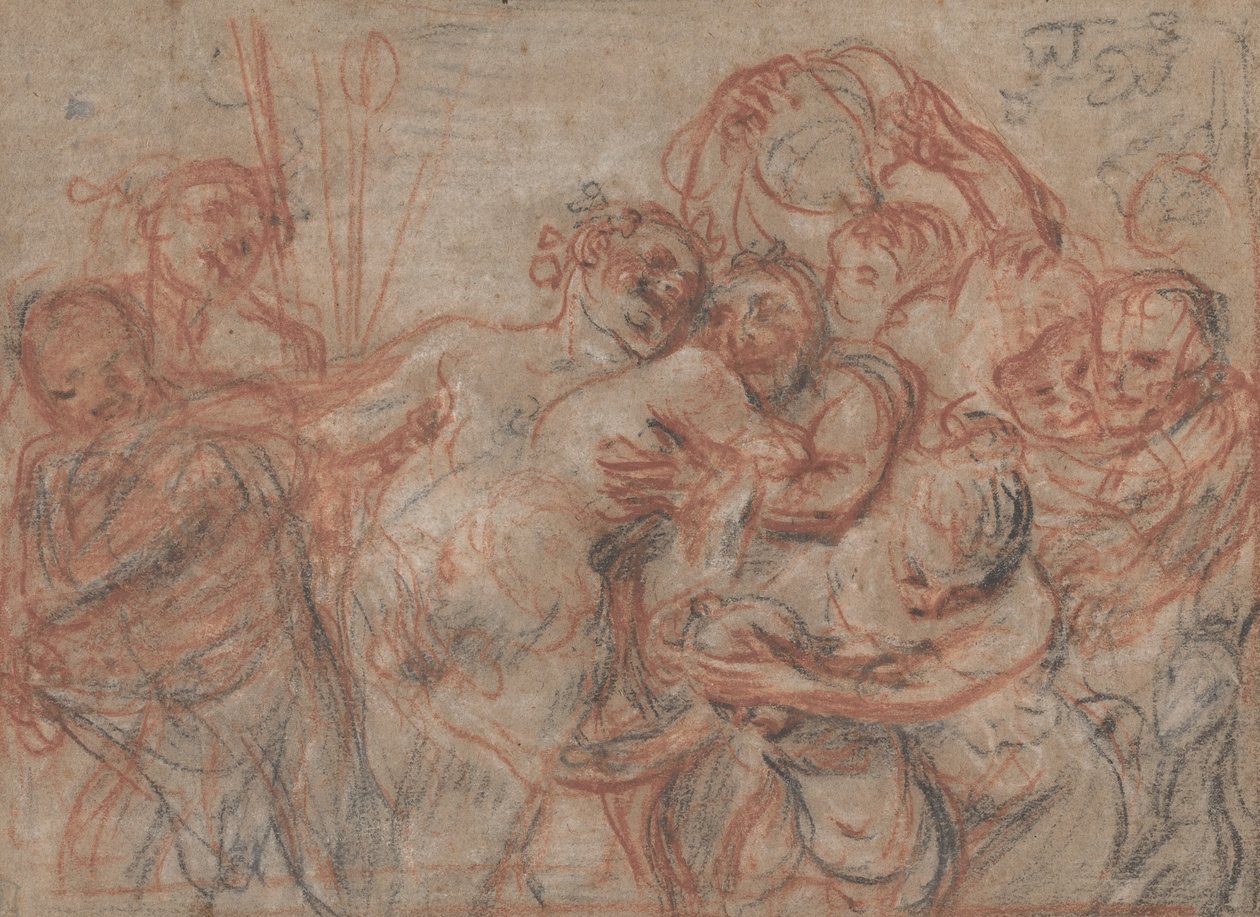The March of Silenus [raka] av Antoine Watteau