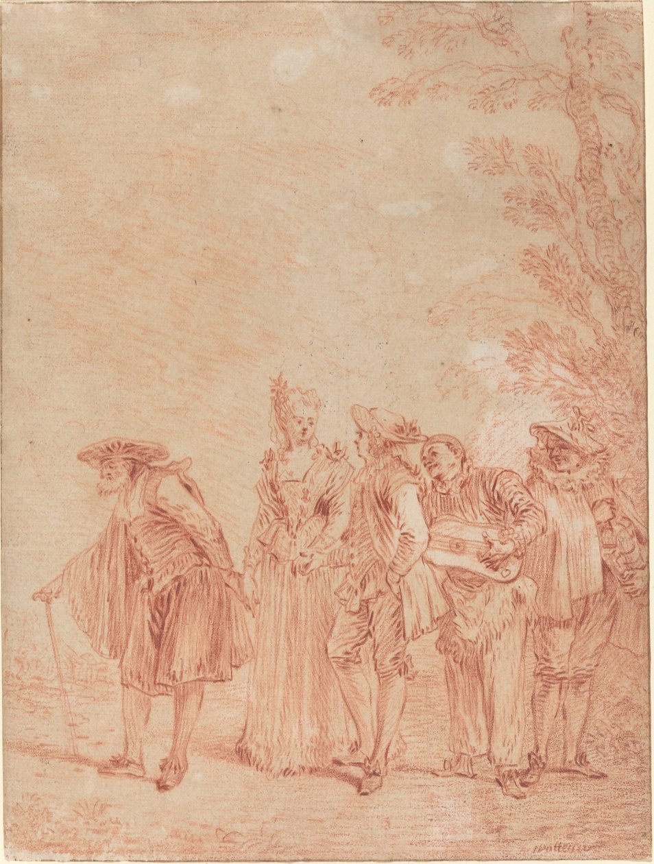 Bröllopsprocessen av Antoine Watteau