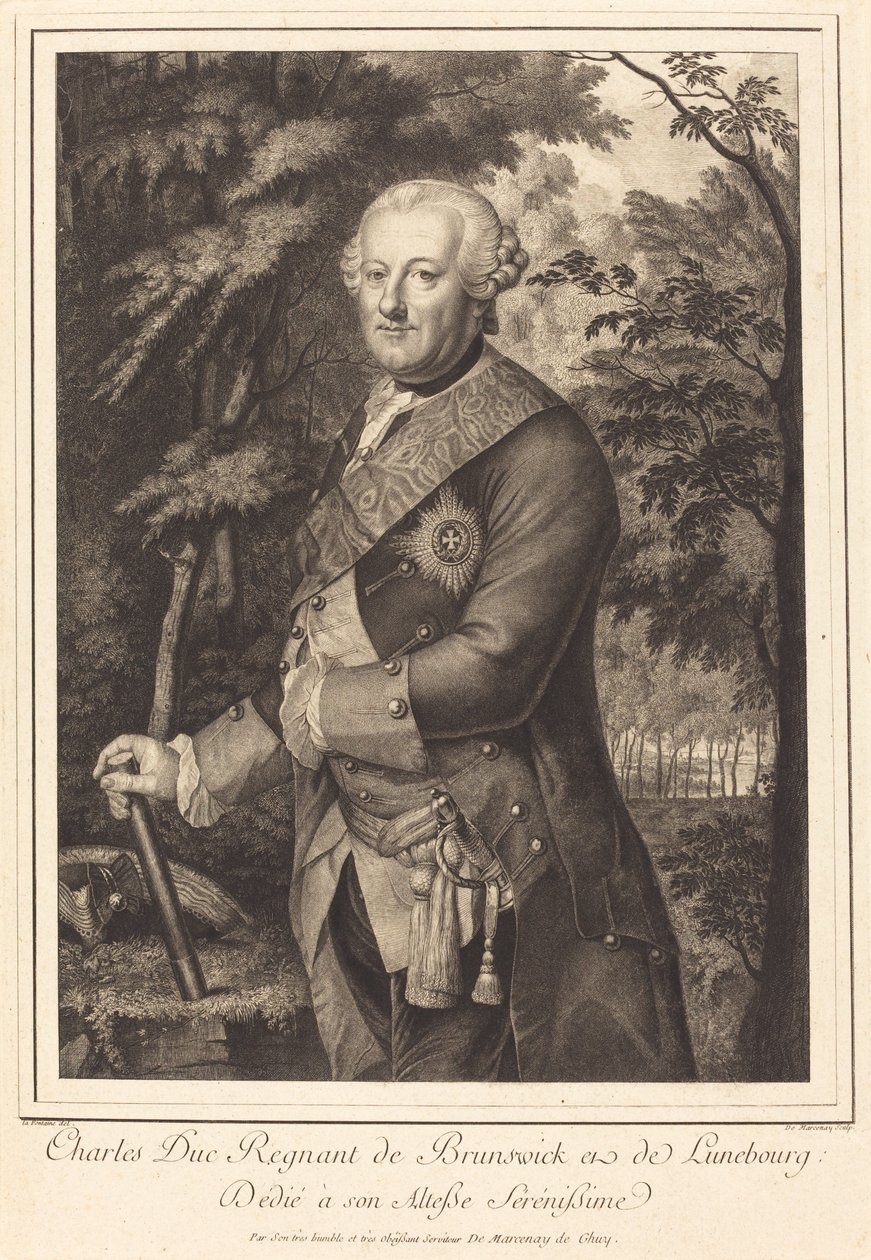 Charles Duke Regnant av Brunswick av Antoine de Marcenay
