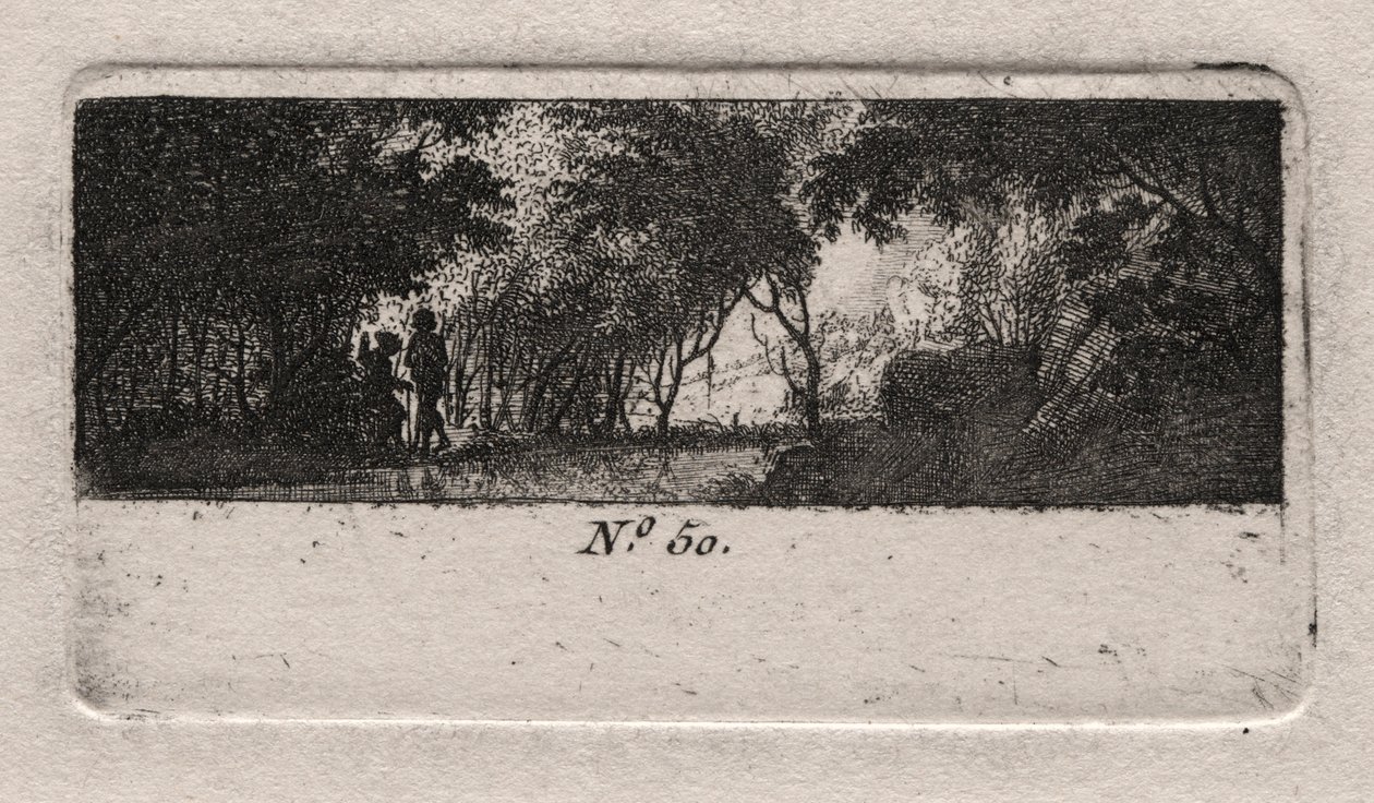 Utsikt över en skog. av Antoine de Marcenay de Ghuy