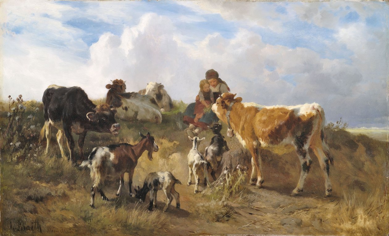 Pastoral idyll av Anton Braith