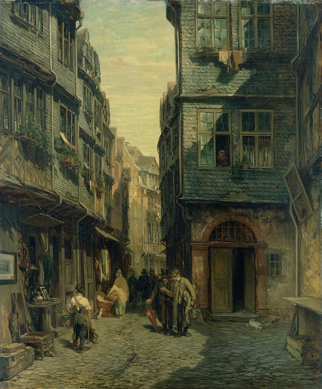 Det jødiske kvarter i Frankfurt, 1883 swed av Anton Burger