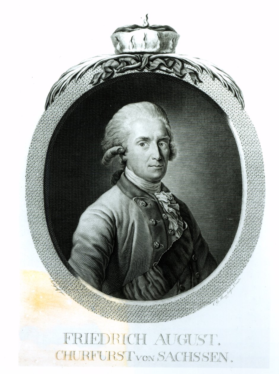 Porträtt av Fredrik Augustus I (1750-1827), kung av Sachsen av Anton Graff