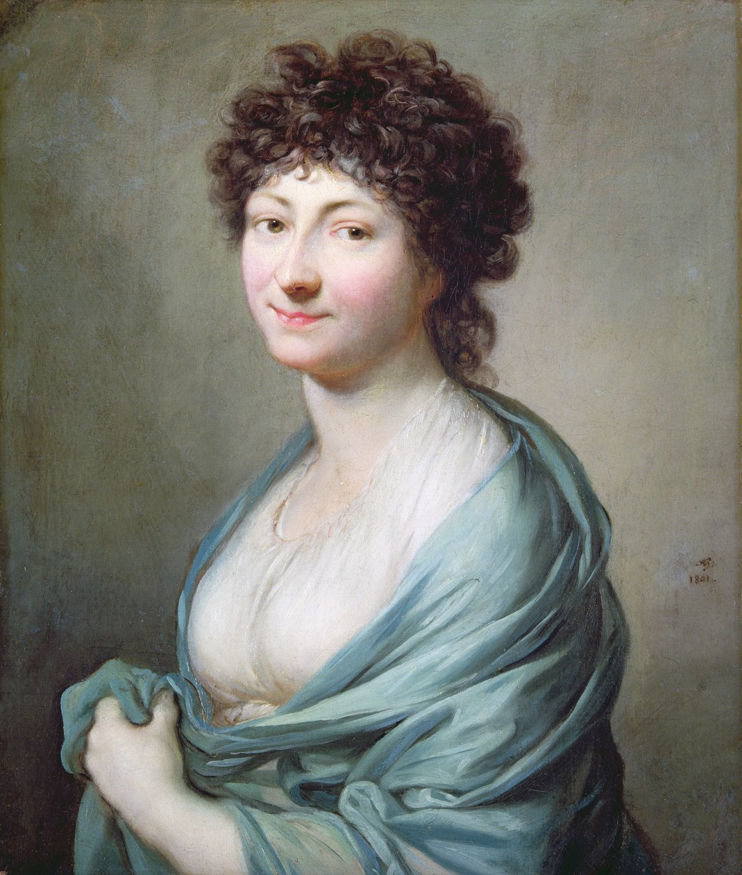 Dottern: Porträtt av Caroline Susanne Graff (f.1781), 1801 av Anton Graff