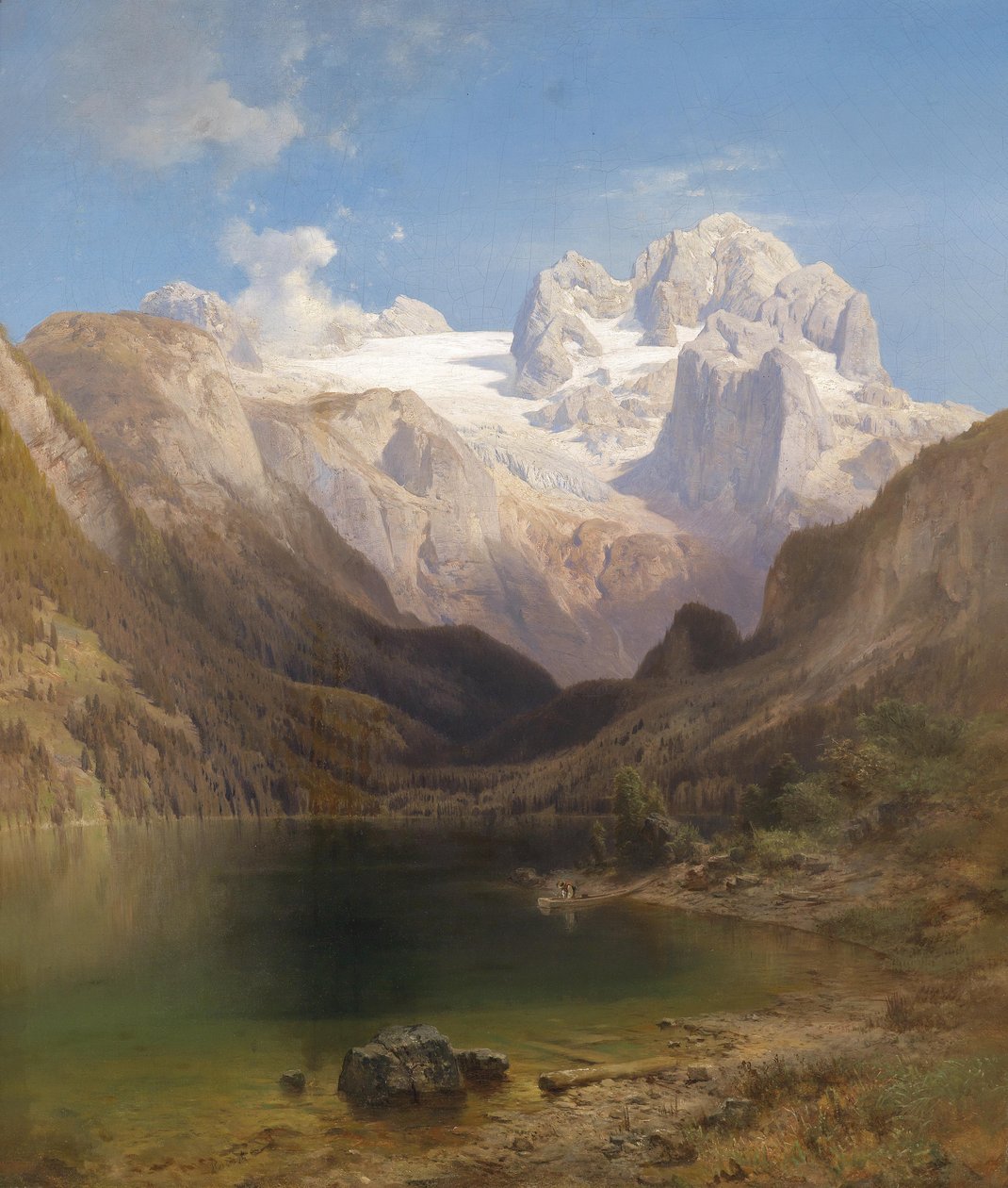 Blick vom Gosausee auf den Dachstein av Anton Hansch