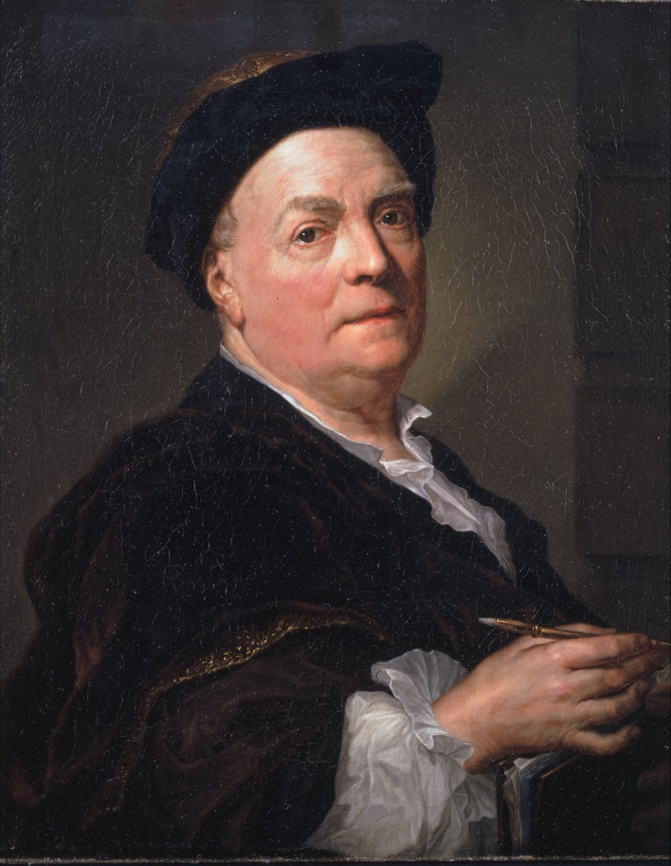 Porträtt av Louis du Silvestre av Anton Raphael Mengs