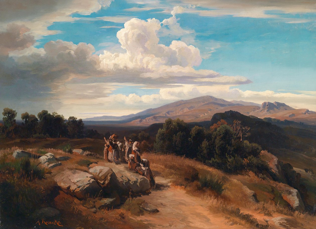 Spansk landsbygd av Anton Romako