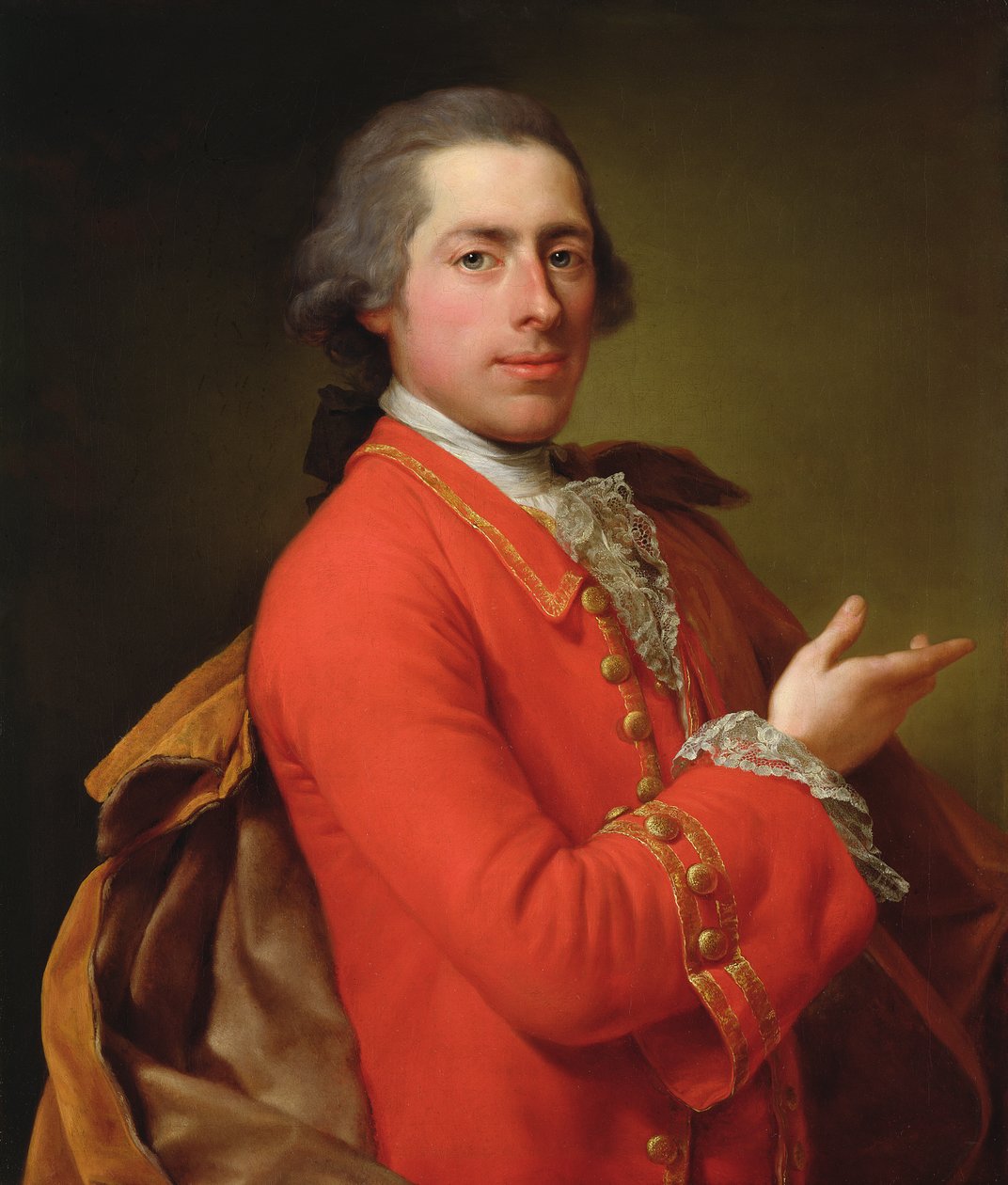 Porträtt av Francis William Skipwith, 1766 av Anton von Maron