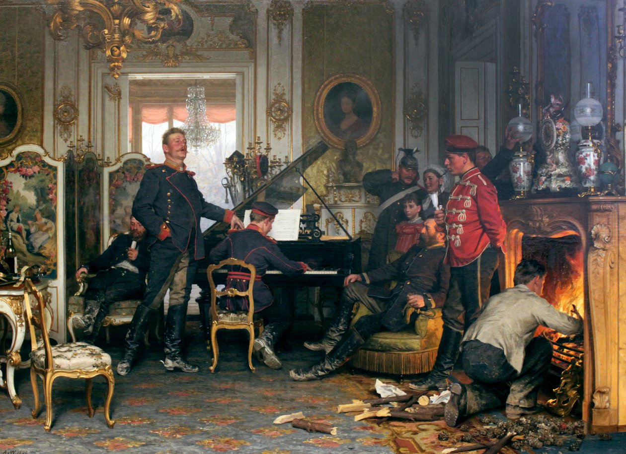 En billet utanför Paris av Anton Alexander von Werner