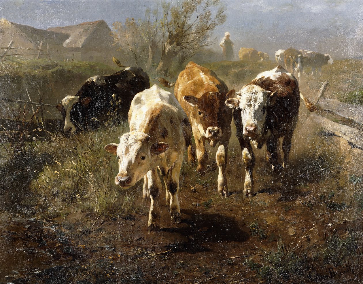 Walk to the Drinker, 1888 av Anton Braith