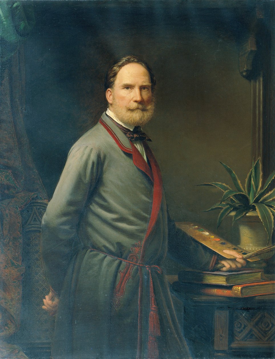 självporträtt av Anton Einsle