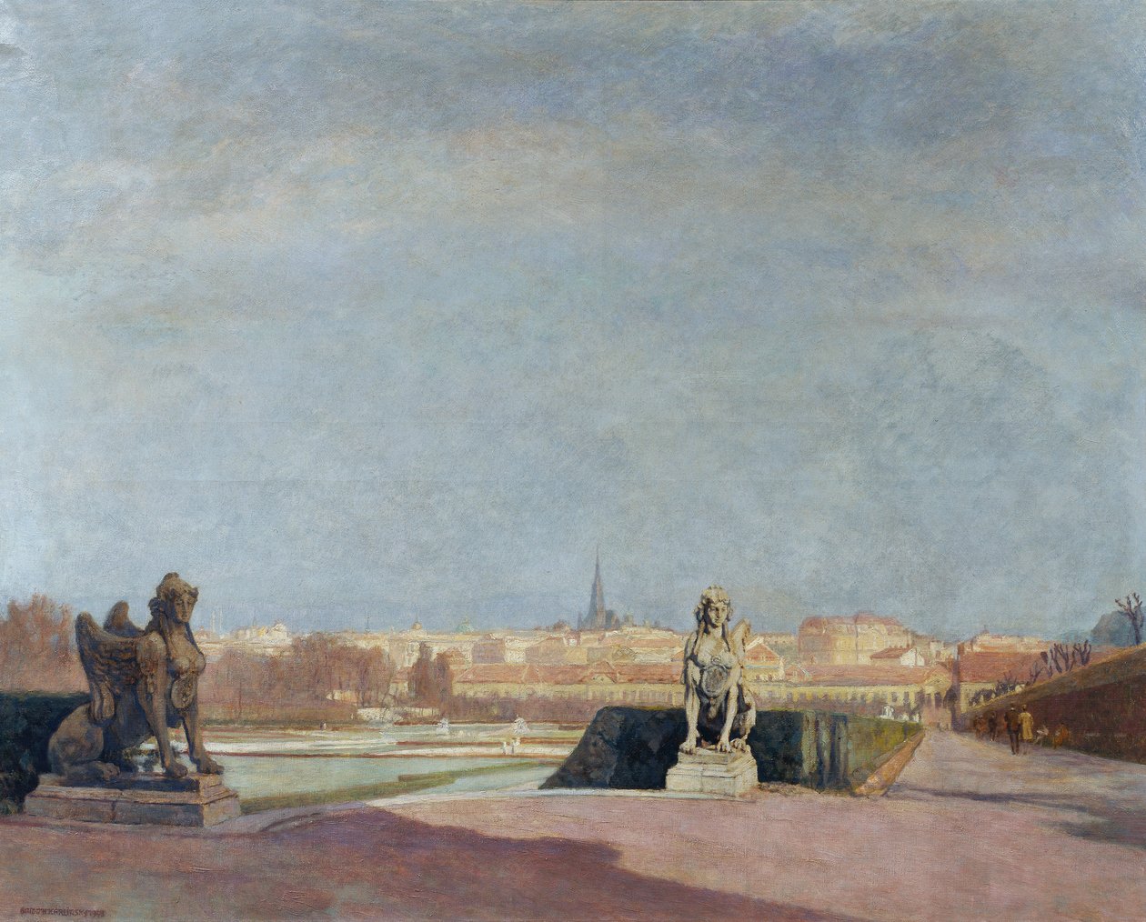 Utsikt över Wien från Belvedere av Anton Hans Karlinsky