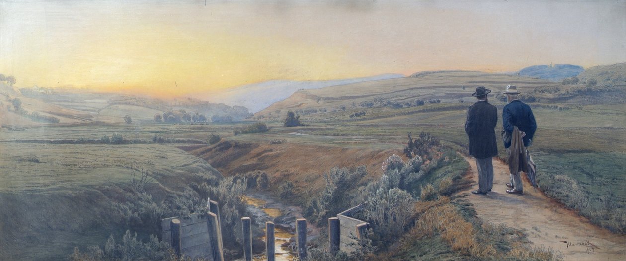 Gå längs Krottenbach av Anton Hlavacek