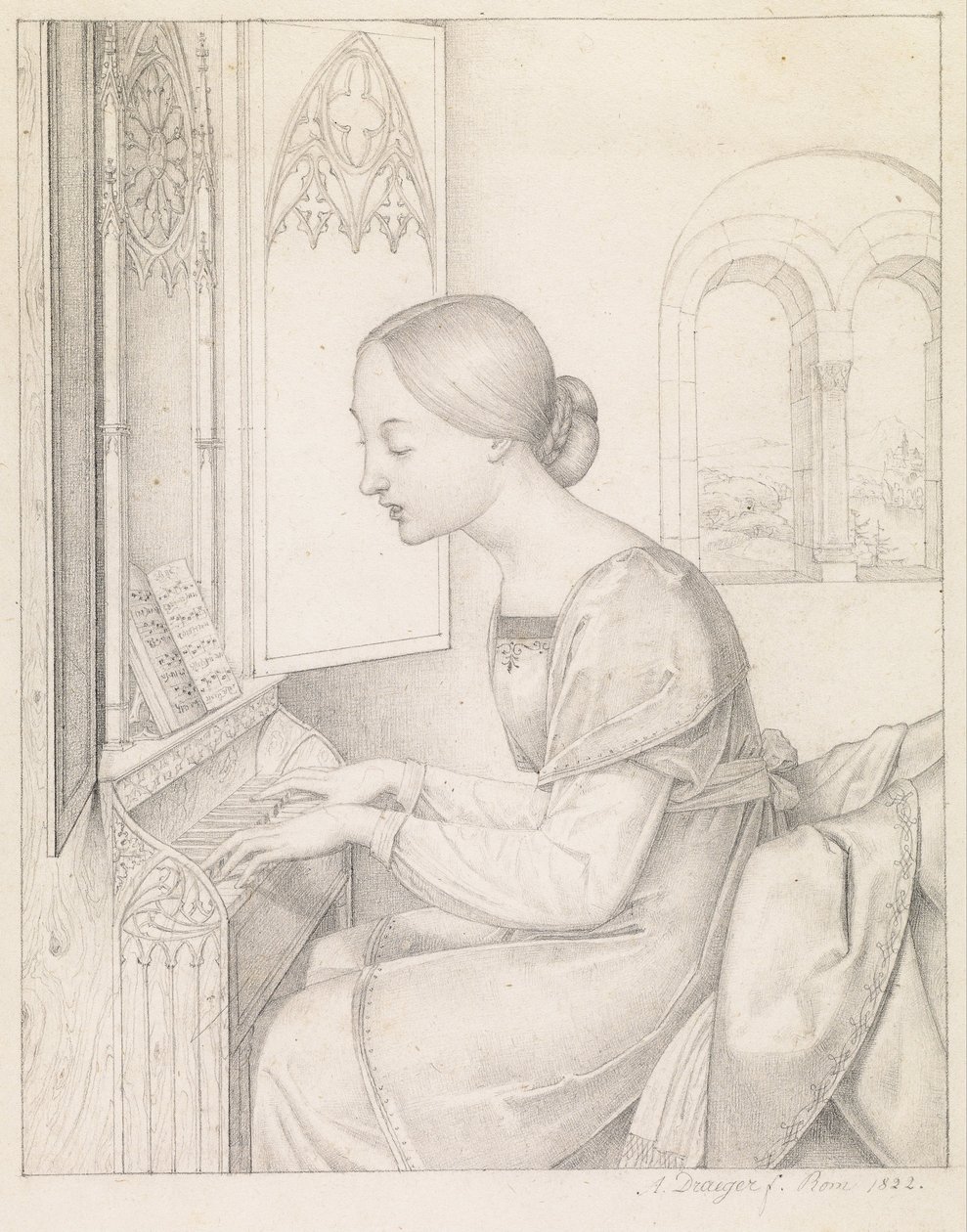 Sankta Cecilia av Anton Josef Dräger