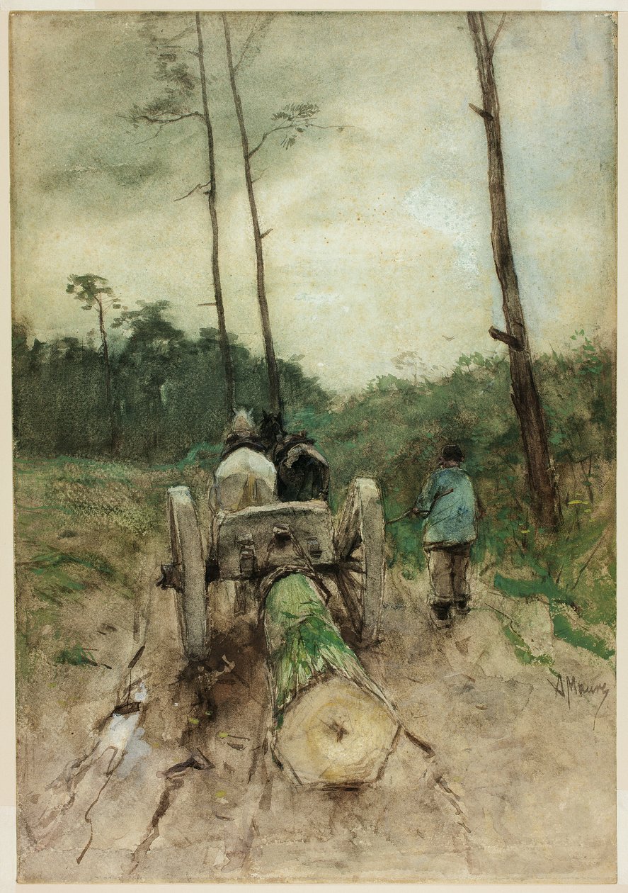 Skogsmästarens vagn av Anton Mauve