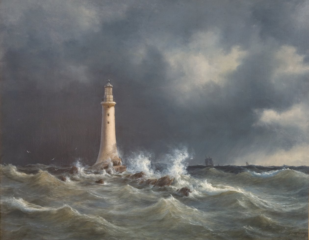 Eddystone fyr av Anton Melbye
