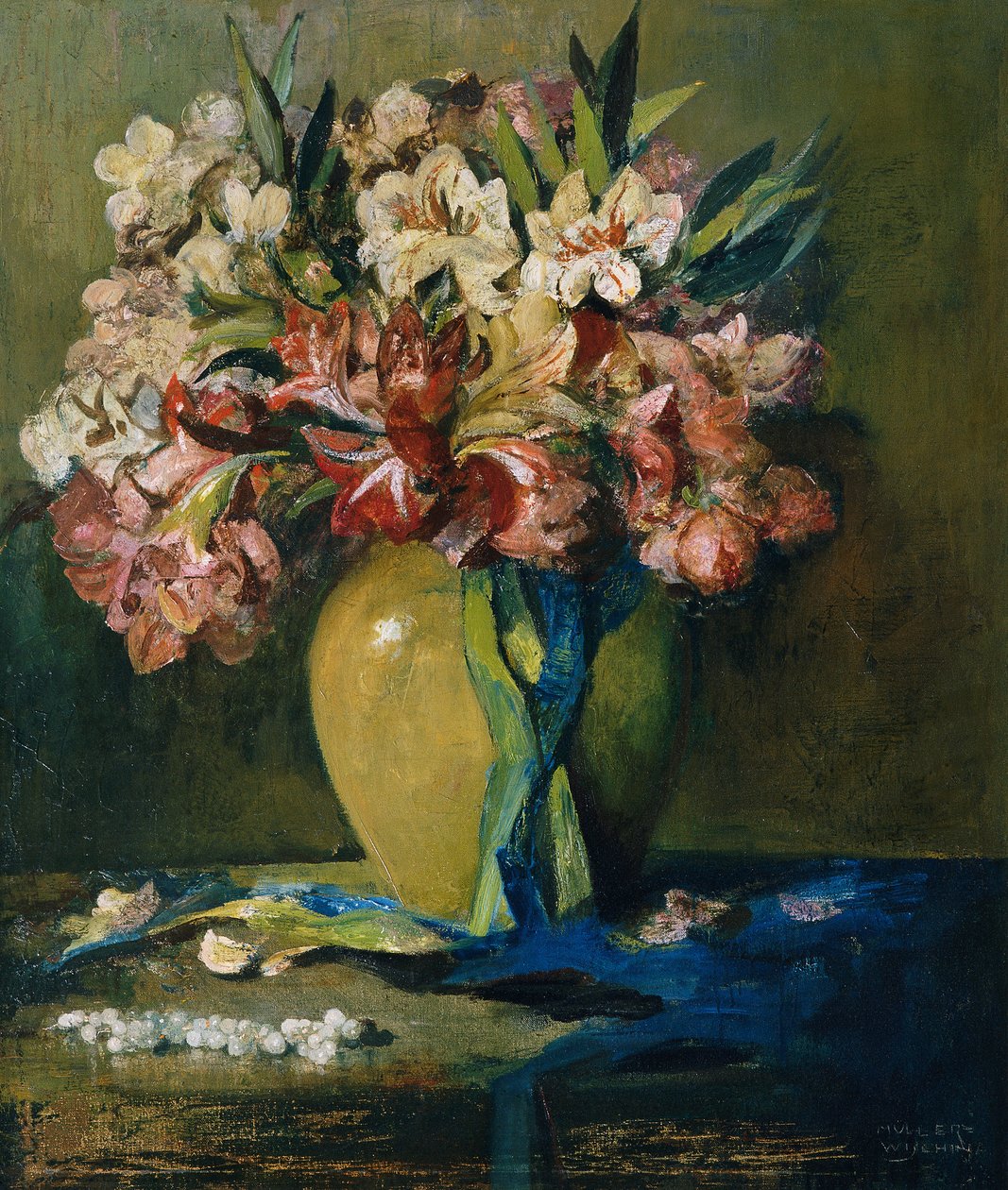 Blombukett av Anton Müller Wischin