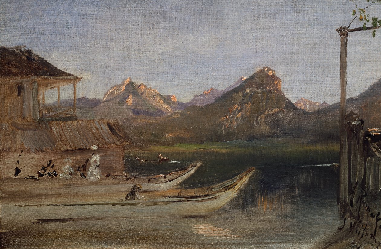 Vid Wolfgangsee av Anton Romako