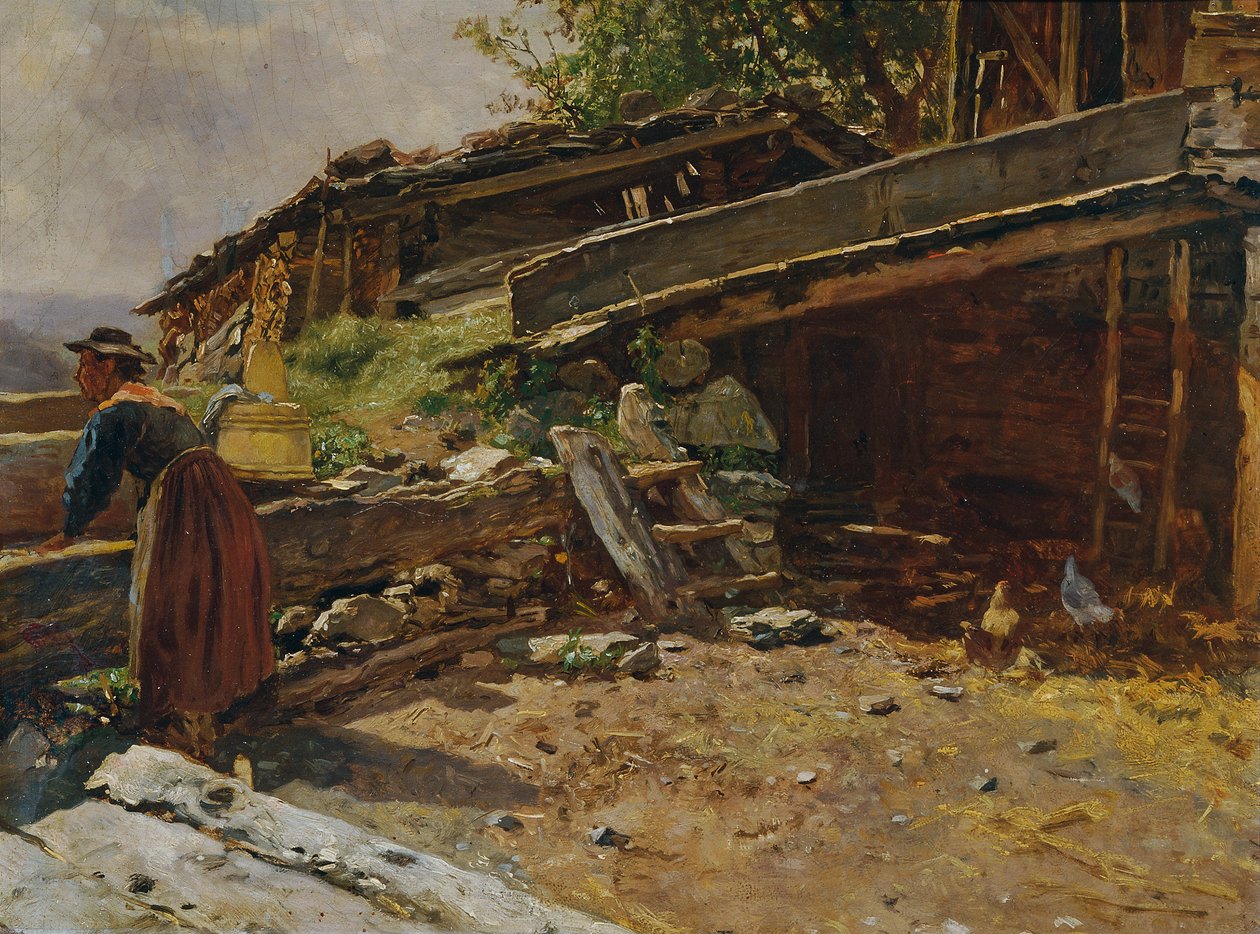 Väl på Woferlbauer i Bruck-Fusch av Anton Schrodl