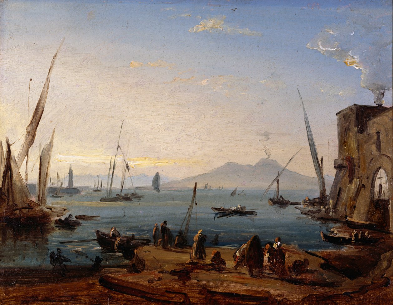 Kap Posillipo av Anton Sminck Pitloo