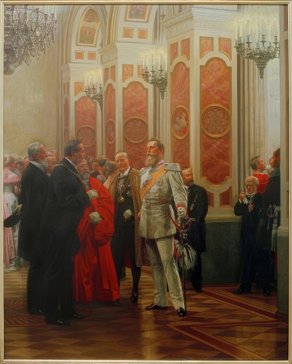 Friedrich III. på planboll / Werner av Anton Alexander von Werner